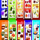 Colored Fruits and Vegetables Grains Protein Dairy Chart  18"x28" (45cm/70cm) Poster