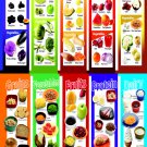Colored Fruits and Vegetables Grains Protein Dairy Chart 18"x28" (45cm/70cm) Canvas Print