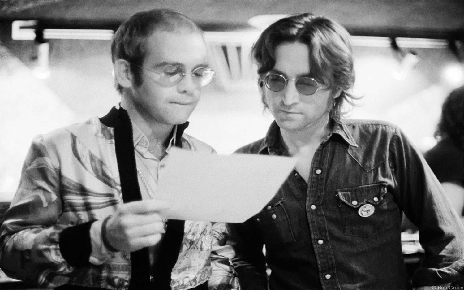 Elton John John Lennon 18"x28" (45cm/70cm) Canvas Print