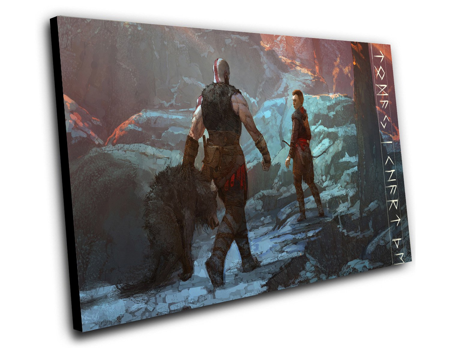God of War 4 Game  12"x16" (30cm/40cm) Canvas Print