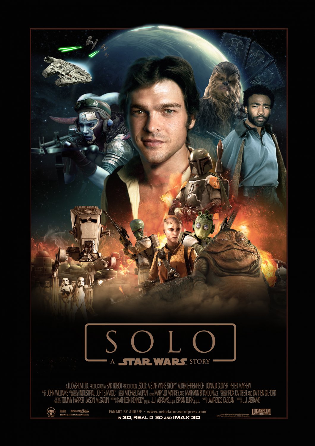 Solo A Star Wars Story 13"x19" (32cm/49cm) Polyester Fabric Poster