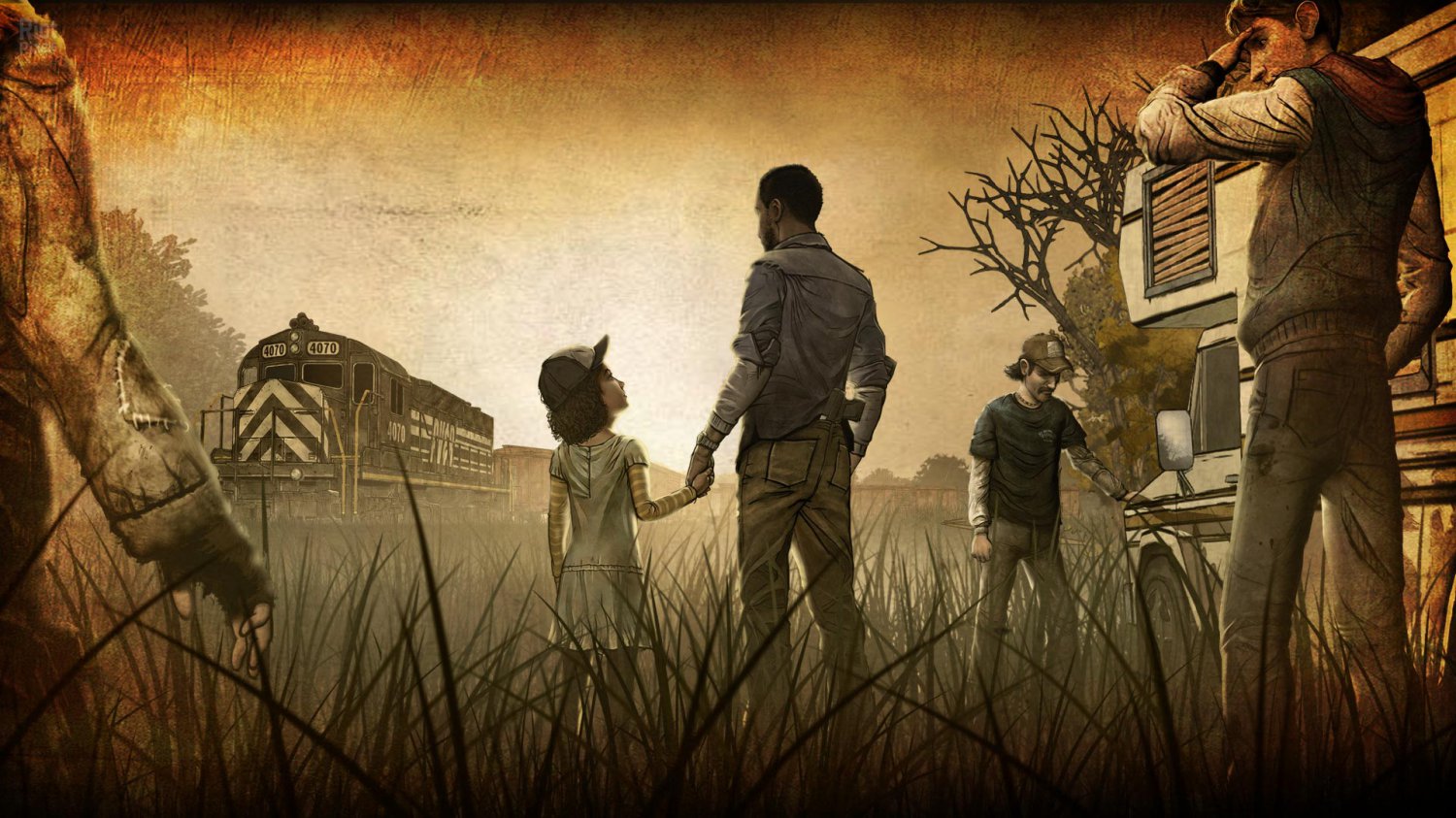 The Walking Dead Game 18"x28" (45cm/70cm) Canvas Print