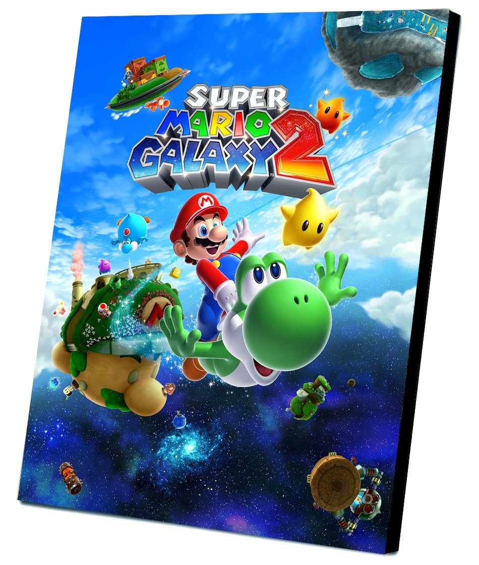 Super Mario Galaxy 2 Game 12"x16" (30cm/40cm) Canvas Print
