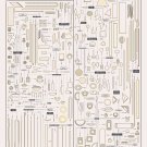 Different kinds of Pasta shapes Chart 18"x28" (45cm/70cm) Canvas Print