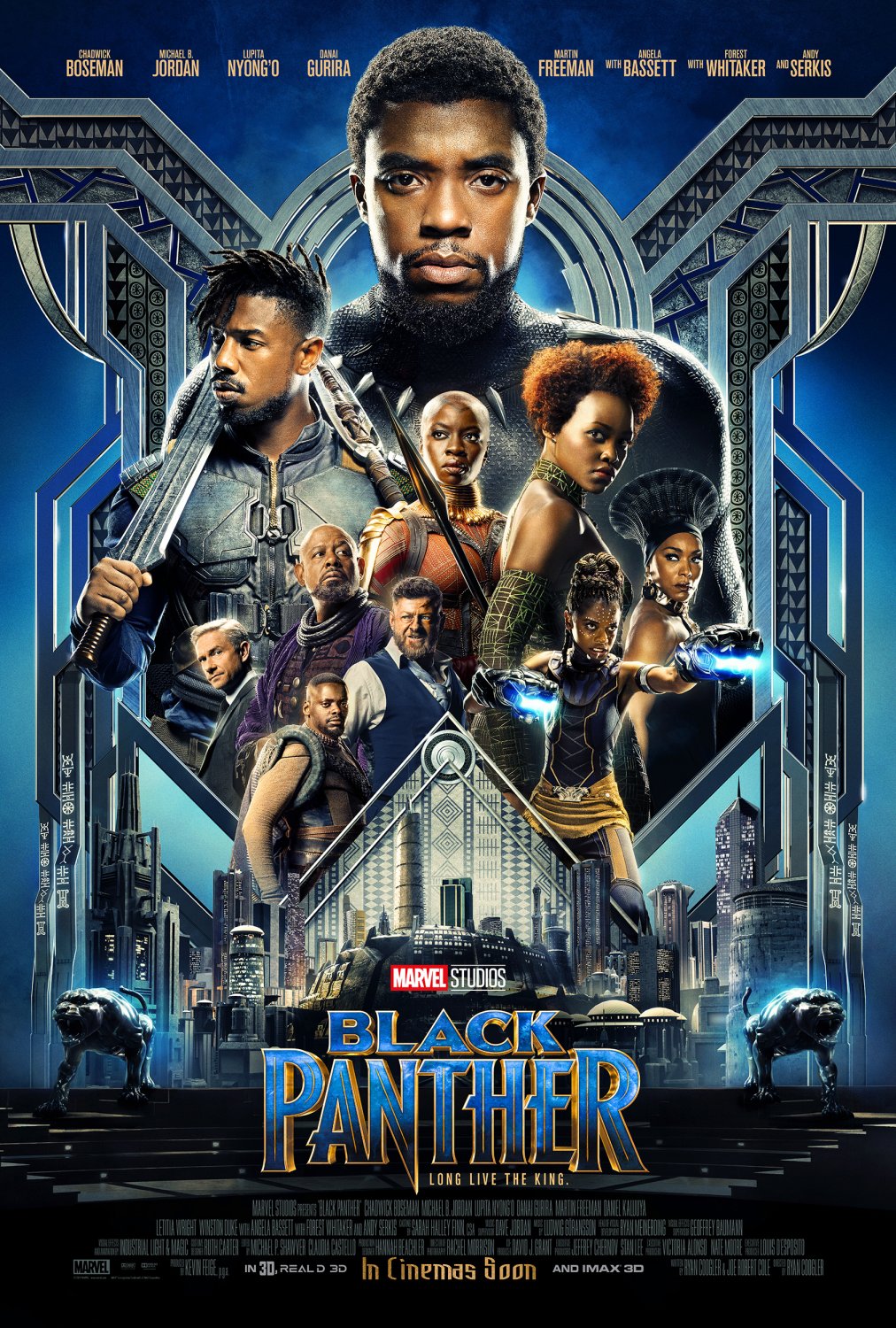 Black Panther   13"x19" (32cm/49cm) Polyester Fabric Poster