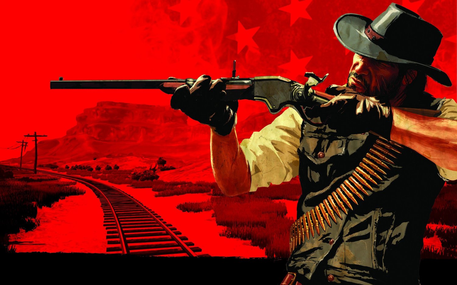 Red Dead Redemption 2 Game 18"x28" (45cm/70cm) Canvas Print