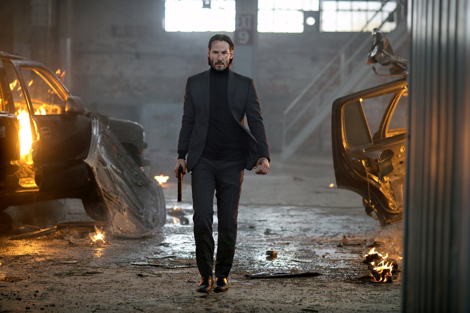 John Wick 2 Keanu Reeves 13"x19" (32cm/49cm) Polyester Fabric Poster