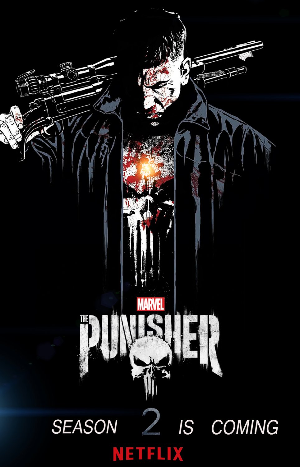 The Punisher Netflix Frank Castle Jon Bernthal 18"x28" (45cm/70cm) Canvas Print