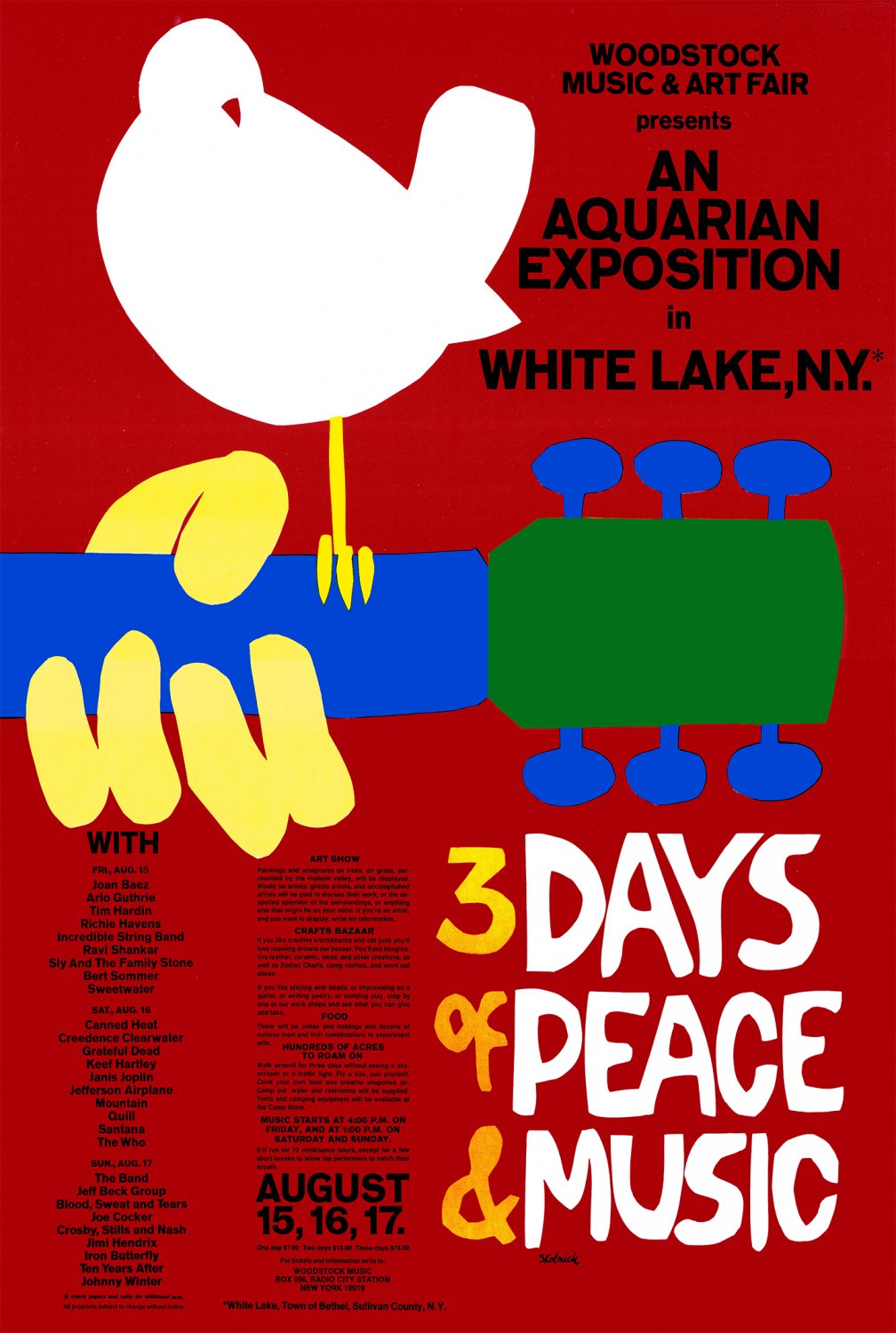 Woodstock Festival 18"x28" (45cm/70cm) Canvas Print