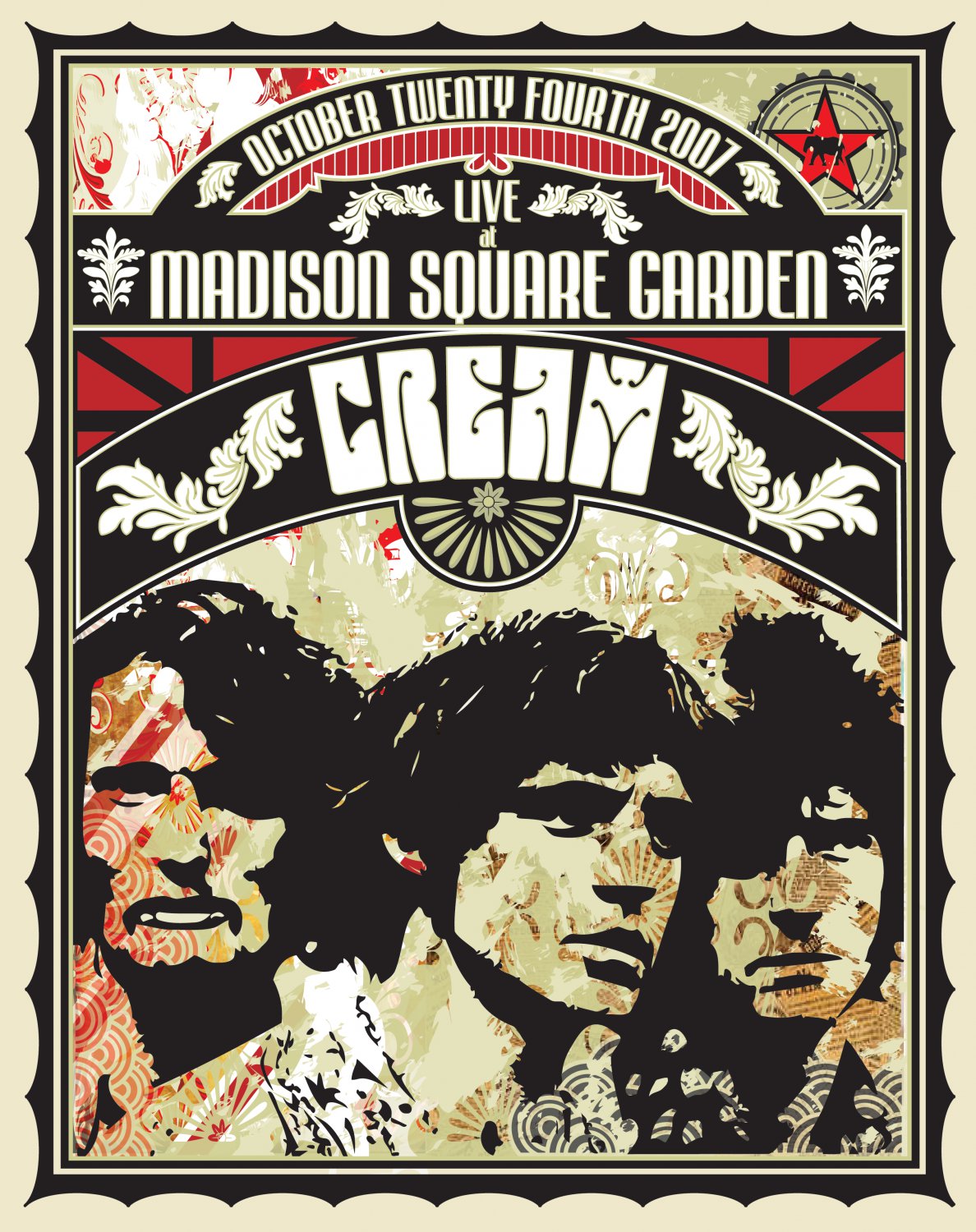 Cream Madison Square Garden Concert 18"x28" (45cm/70cm) Poster