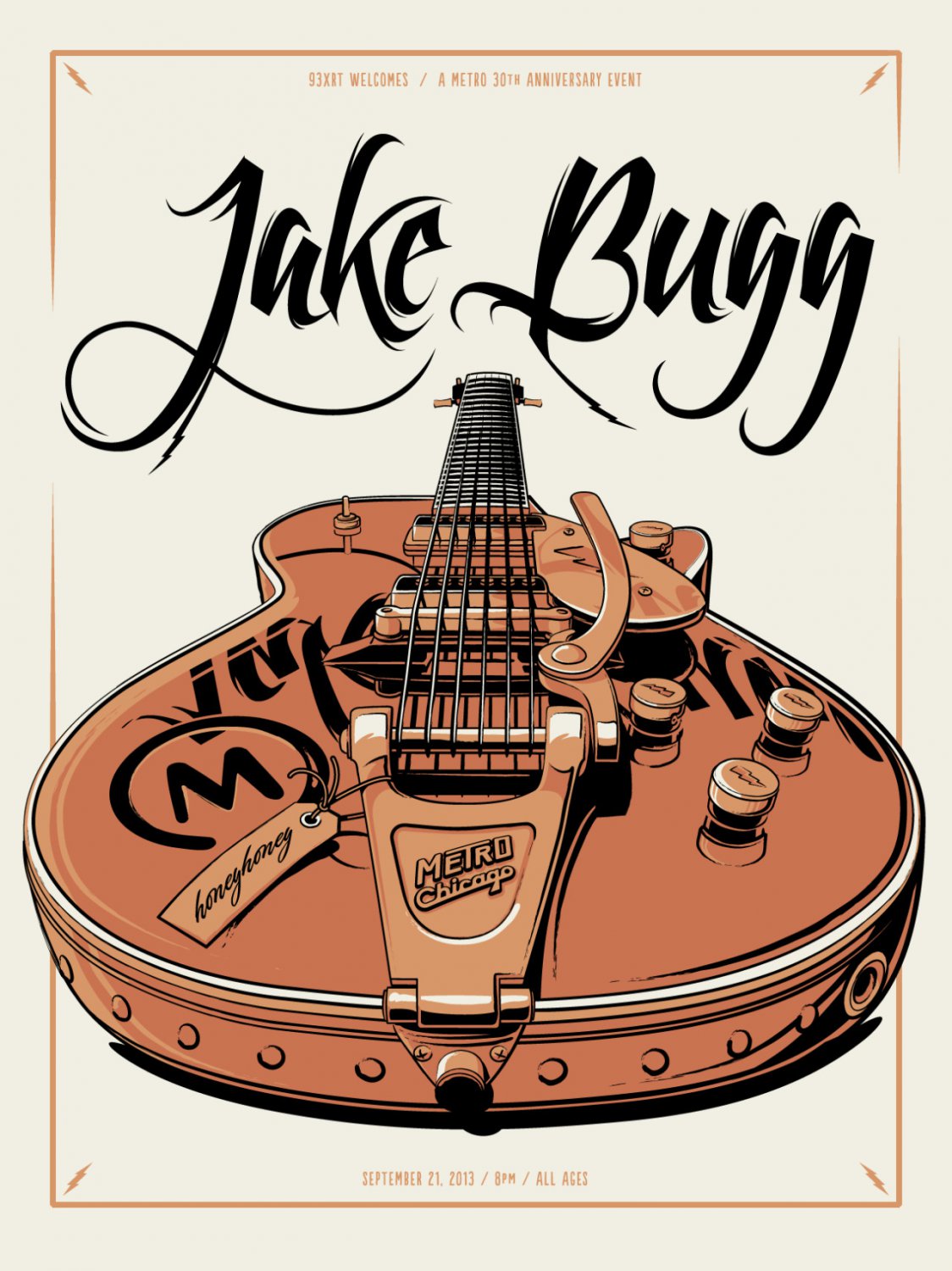 Jake Bugg Metro Chicago Tour Concert 18"x28" (45cm/70cm) Poster