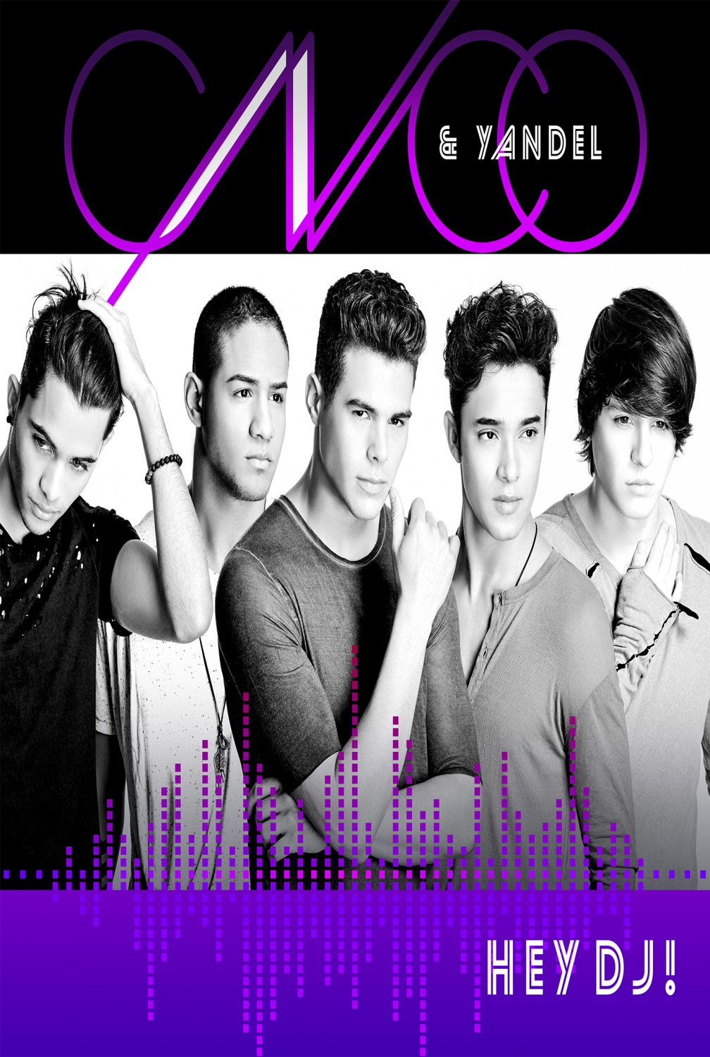 CNCO Yandel Hey DJ 18"x28" (45cm/70cm) Canvas Print