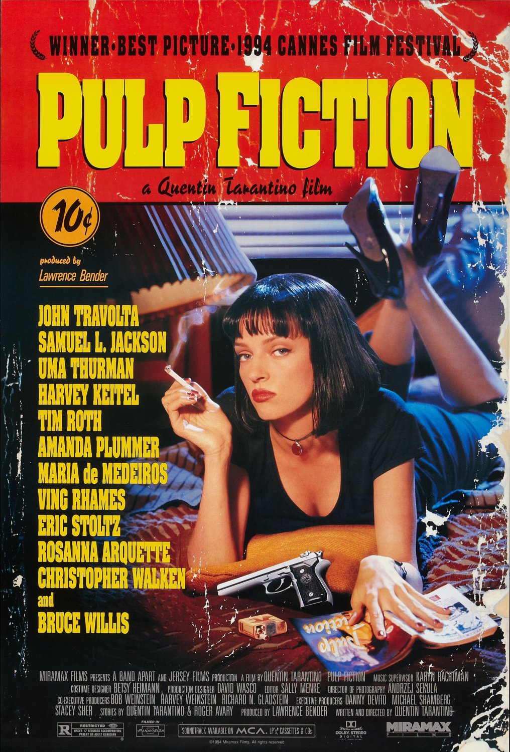 Pulp Fiction 13"x19" (32cm/49cm) Polyester Fabric Poster