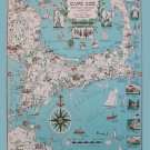 A Picture Chart of Cape Cod 18"x28" (45cm/70cm) Canvas Print