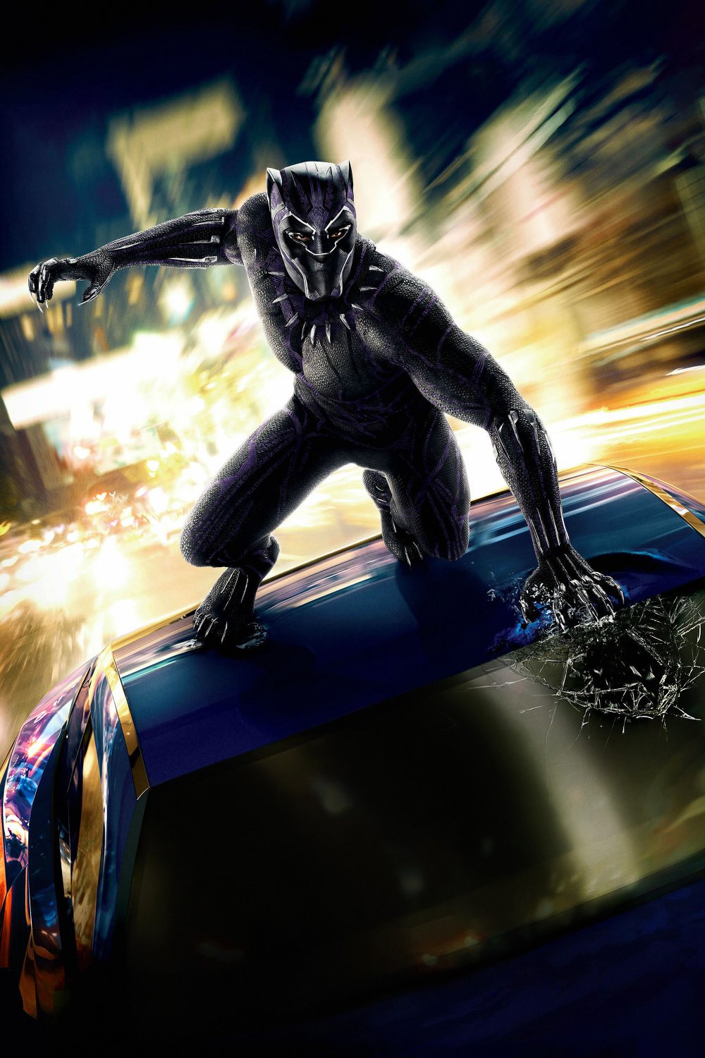 Black Panther 2018 Movie  18"x28" (45cm/70cm) Canvas Print