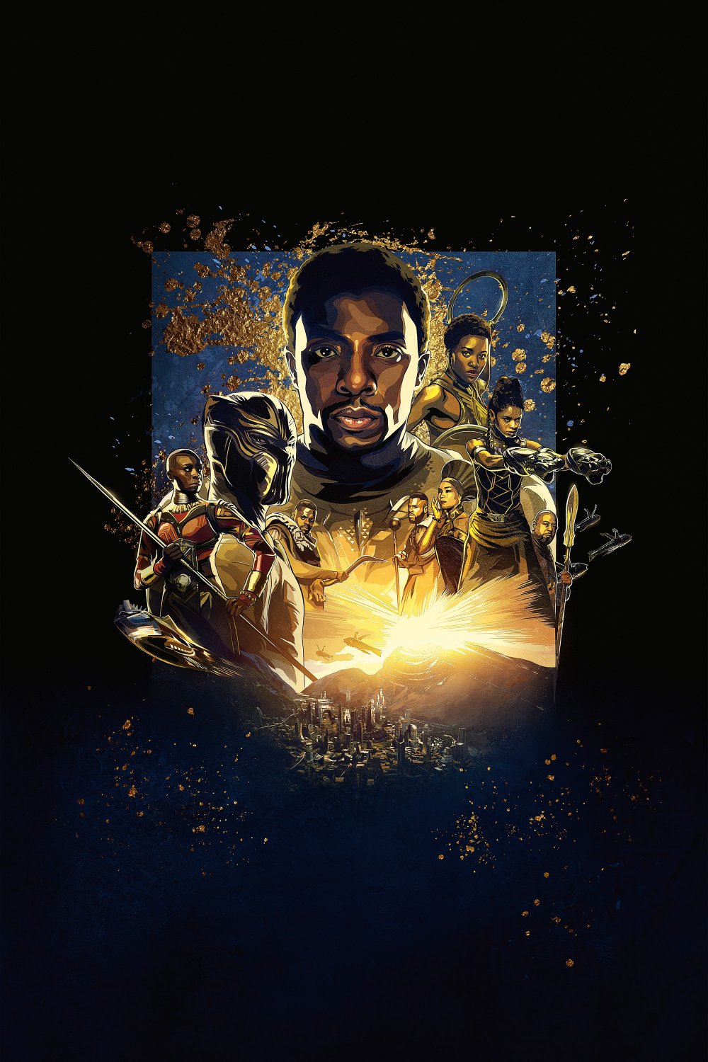 Black Panther 2018 Movie   18"x28" (45cm/70cm) Poster