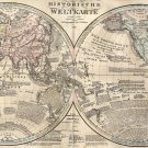 History World Map Historische Weltkarte German 18"x28" (45cm/70cm) Poster