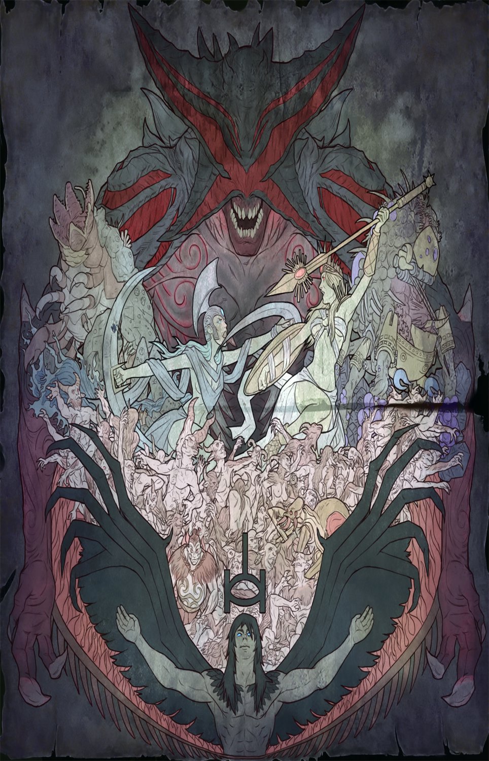 Path of Exile Pantheon 13"x19" (32cm/49cm) Polyester Fabric Poster