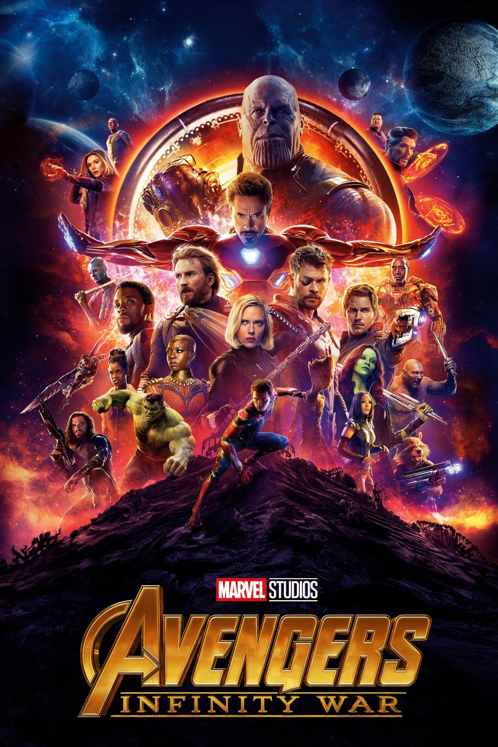 Avengers Infinity War Movie 18"x28" (45cm/70cm) Canvas Print