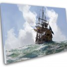 Skull and Bones Pirate Ship Game 12"x16" (30cm/40cm) Canvas Print
