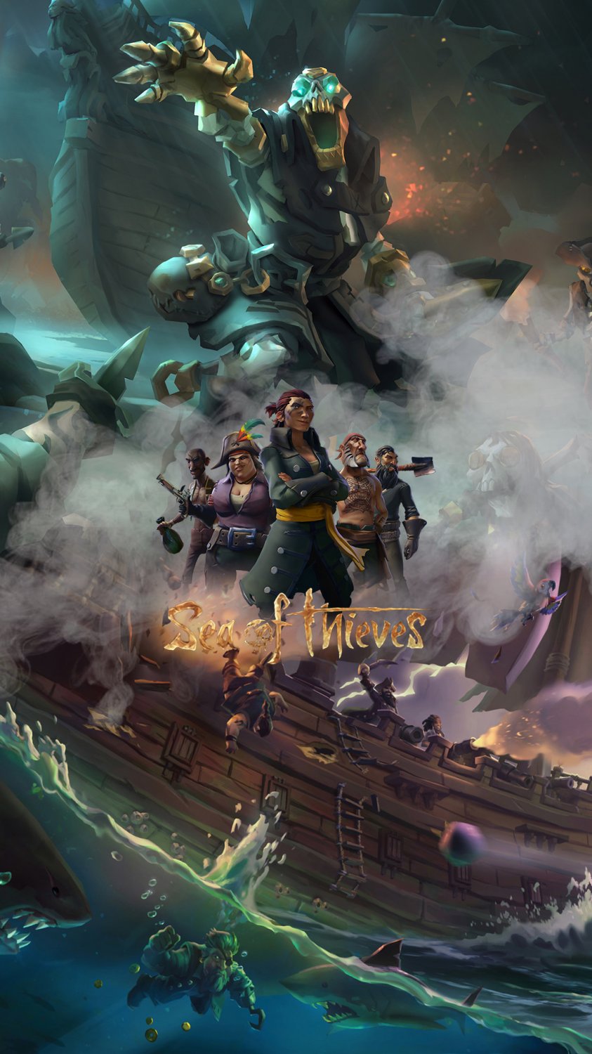 Sea of Thieves Game 13"x19" (32cm/49cm) Polyester Fabric Pos