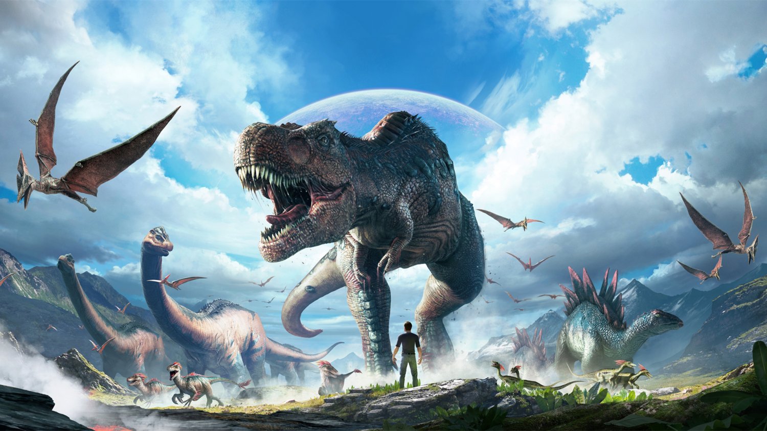 ARK Park Game  13"x19" (32cm/49cm) Polyester Fabric Poster