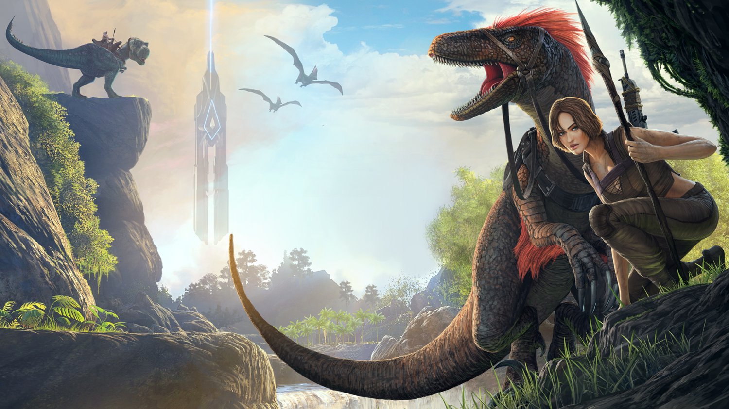 ARK Park Game 13"x19" (32cm/49cm) Polyester Fabric Poster