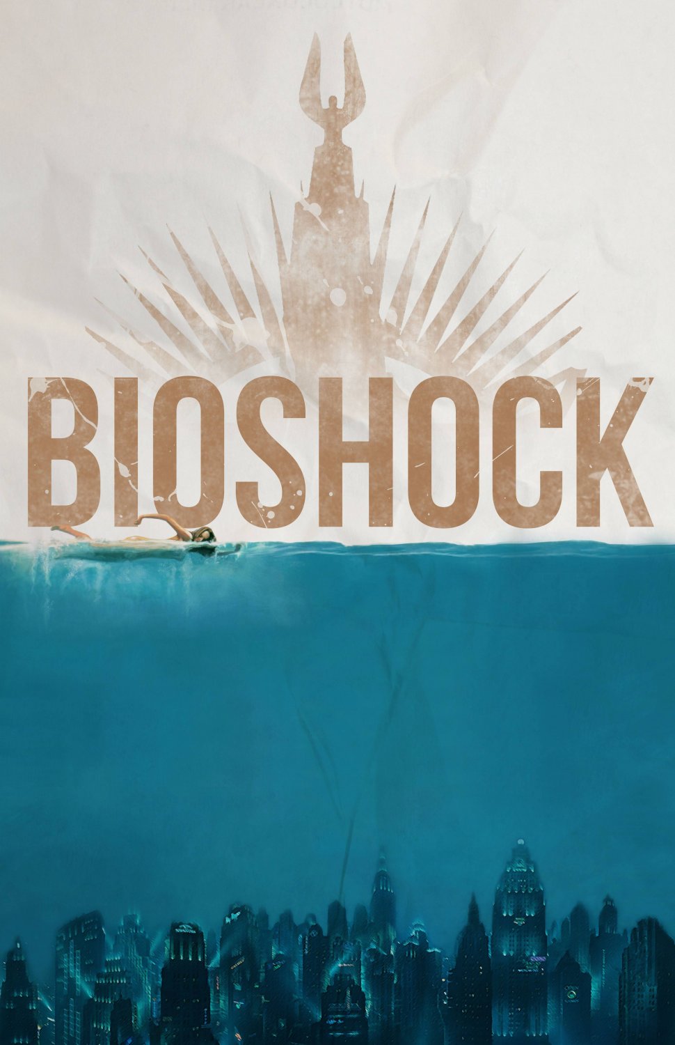 Bioshock  13"x19" (32cm/49cm) Polyester Fabric Poster
