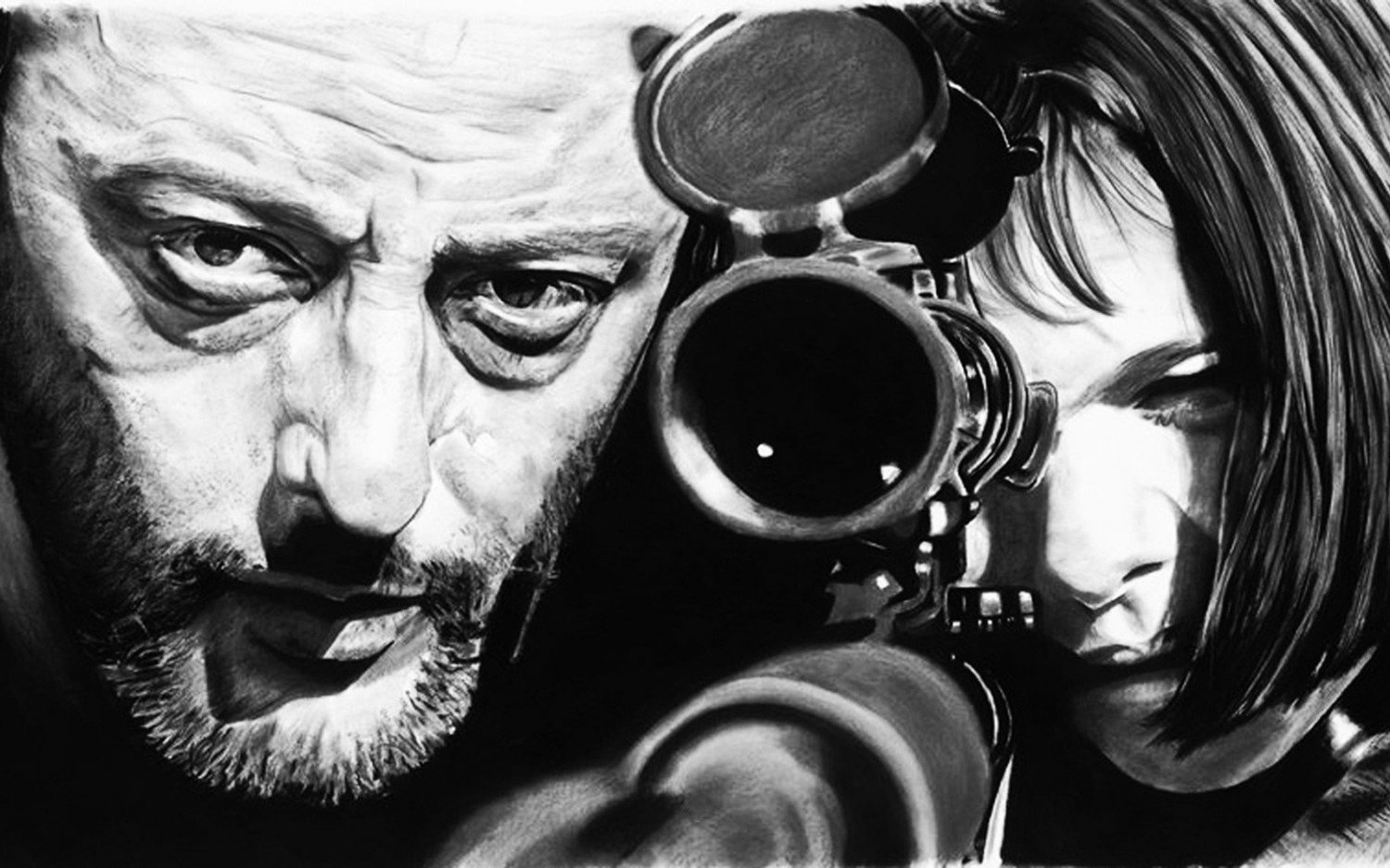 Leon The Professional Movie 13"x19" (32cm/49cm) Polyester Fabric Poster