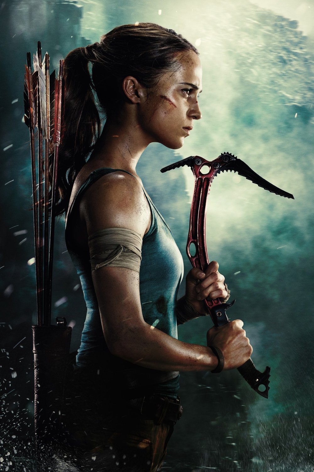 Tomb Raider Lara Croft 2018 13"x19" (32cm/49cm) Polyester Fabric Poster