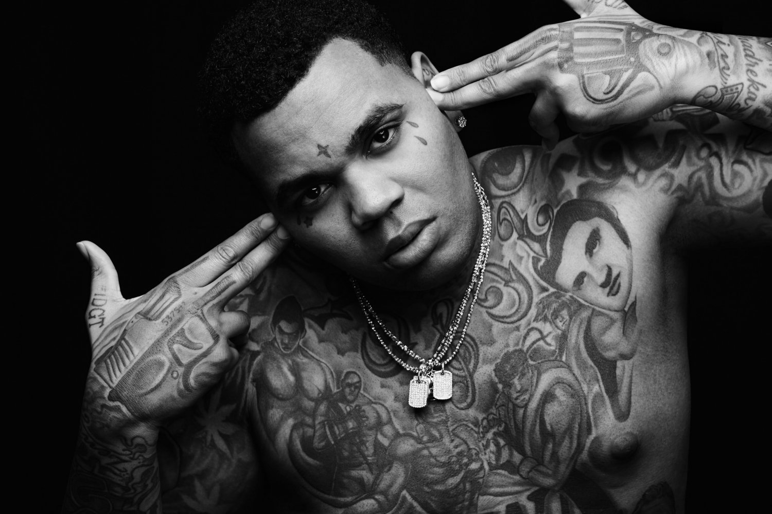 Kevin Gates 13"x19" (32cm/49cm) Polyester Fabric Poster