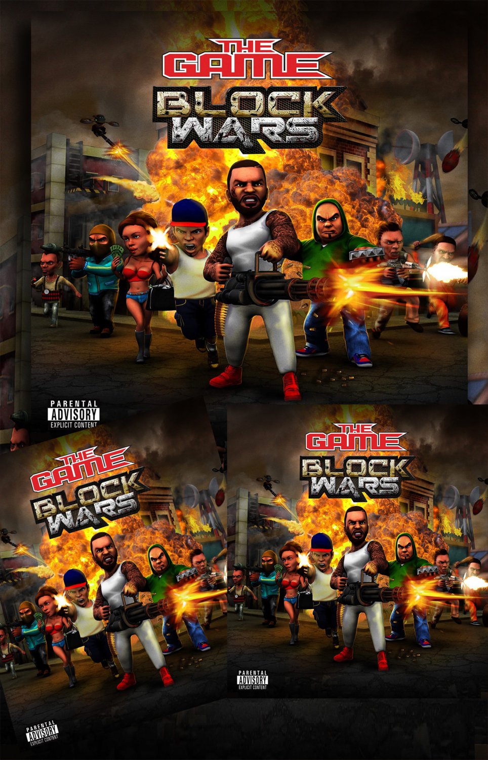The Game Block Wars Album Cover 18"x28" (45cm/70cm) Poster