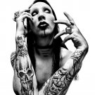 Marilyn Manson 13"x19" (32cm/49cm) Polyester Fabric Poster