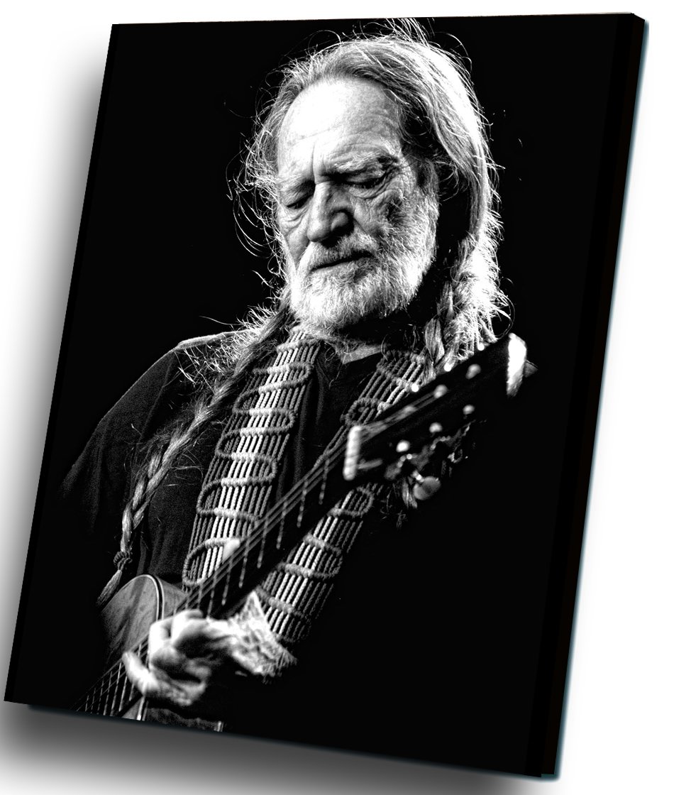 Willie Nelson 12"x16" (30cm/40cm) Canvas Print