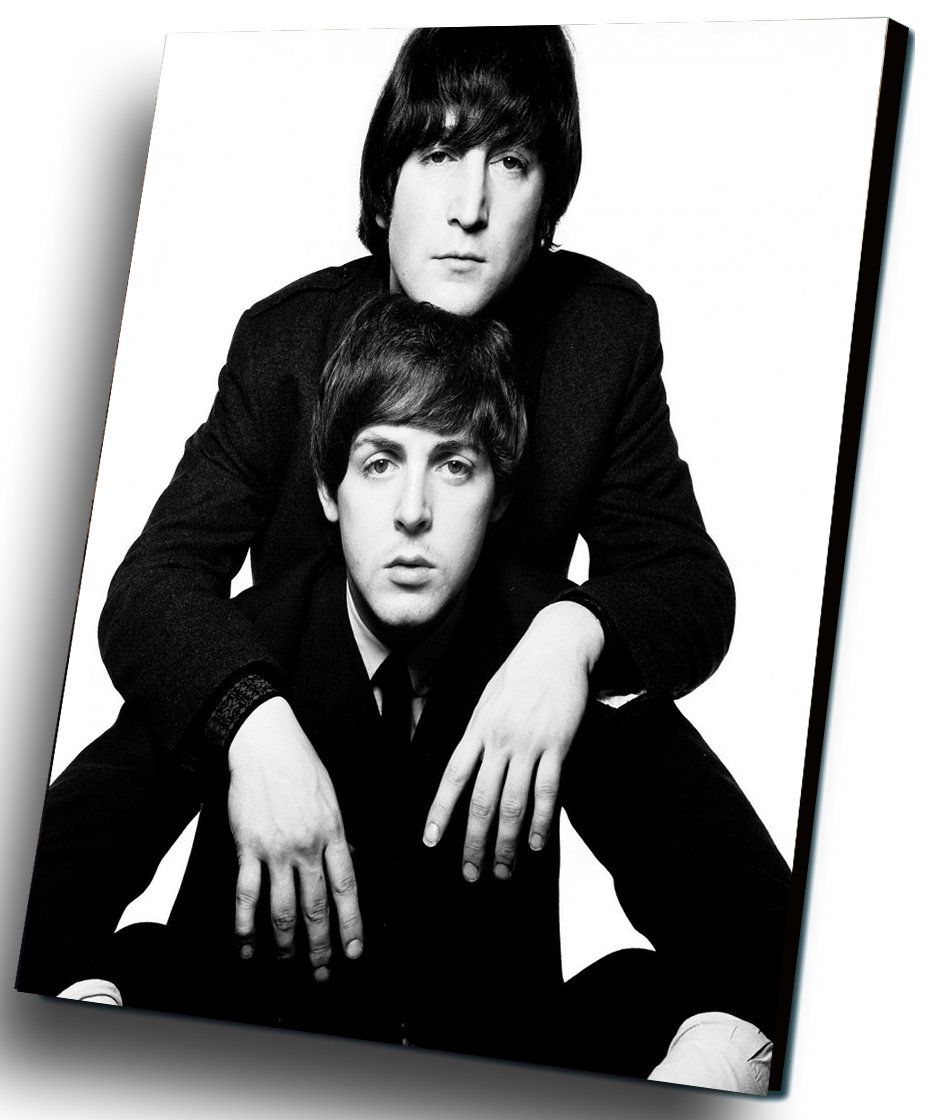 Paul McCartney John Lennon 12"x16" (30cm/40cm) Canvas Print