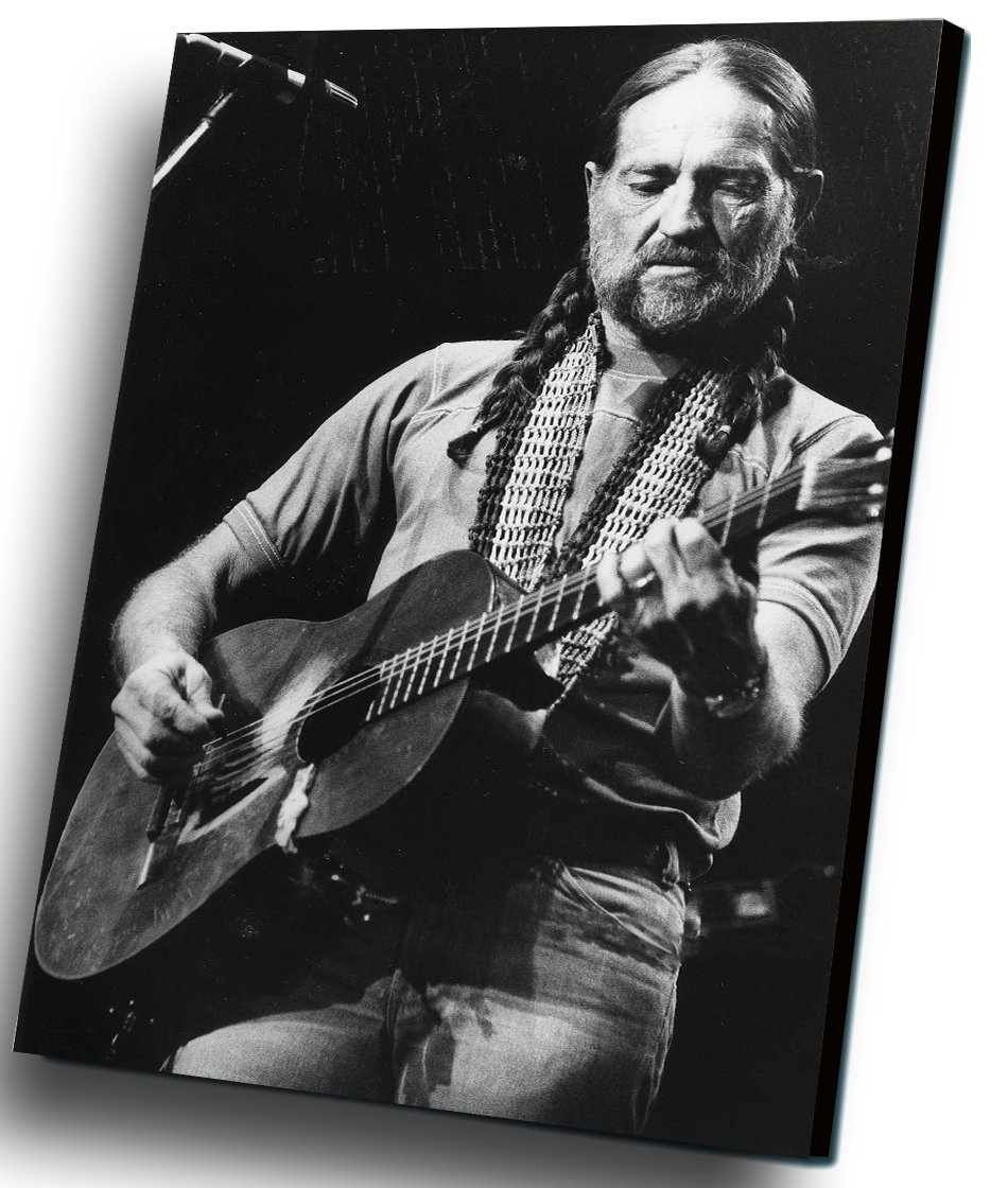 Willie Nelson 12"x16" (30cm/40cm) Canvas Print