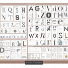 The Taxonomy of Typography Chart 18"x28" (45cm/70cm) Canvas Print