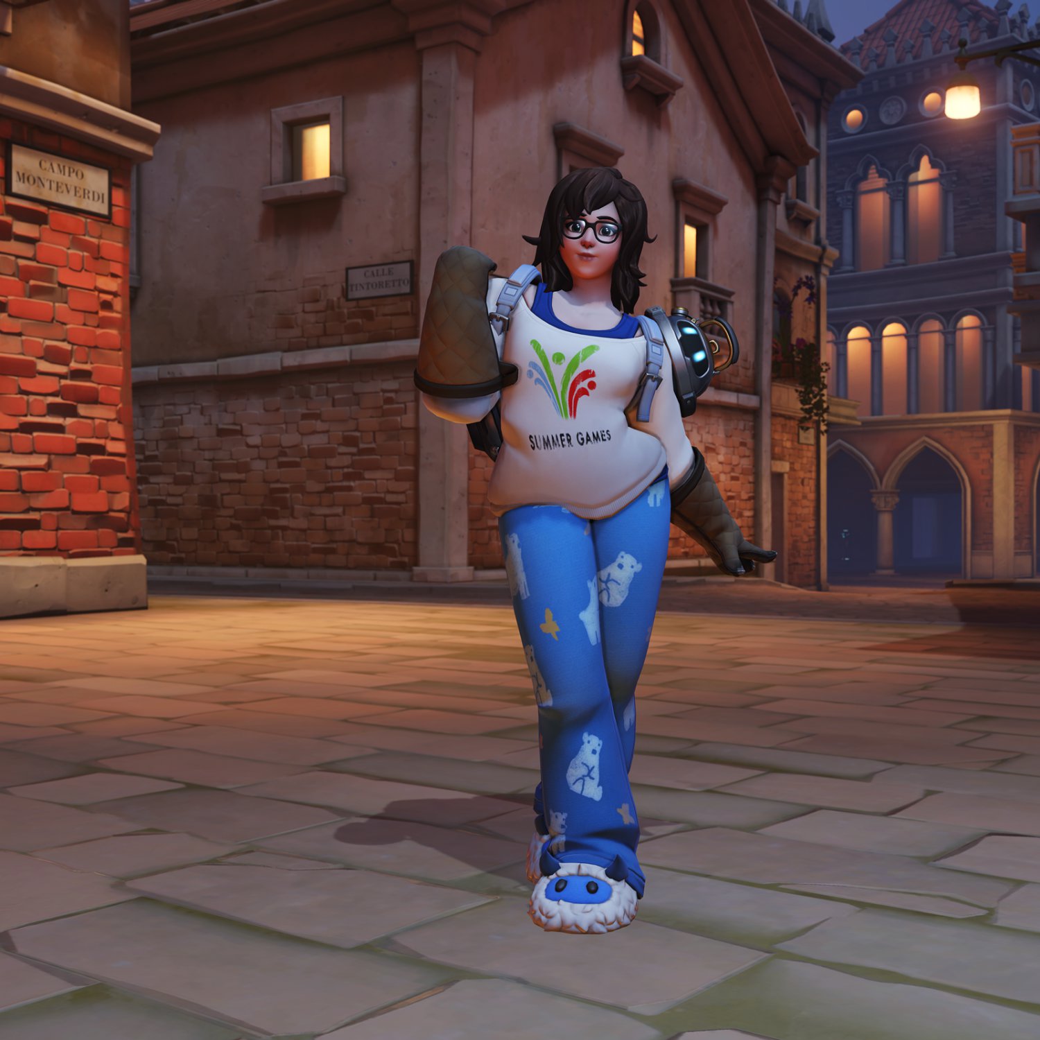 Overwatch Retribution Mei Pajamei 13"x19" (32cm/49cm) Polyester Fabric Poster