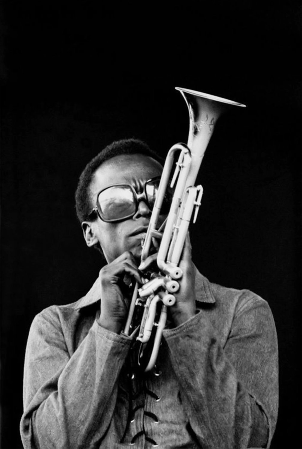 Miles Davis 13"x19" (32cm/49cm) Polyester Fabric Poster