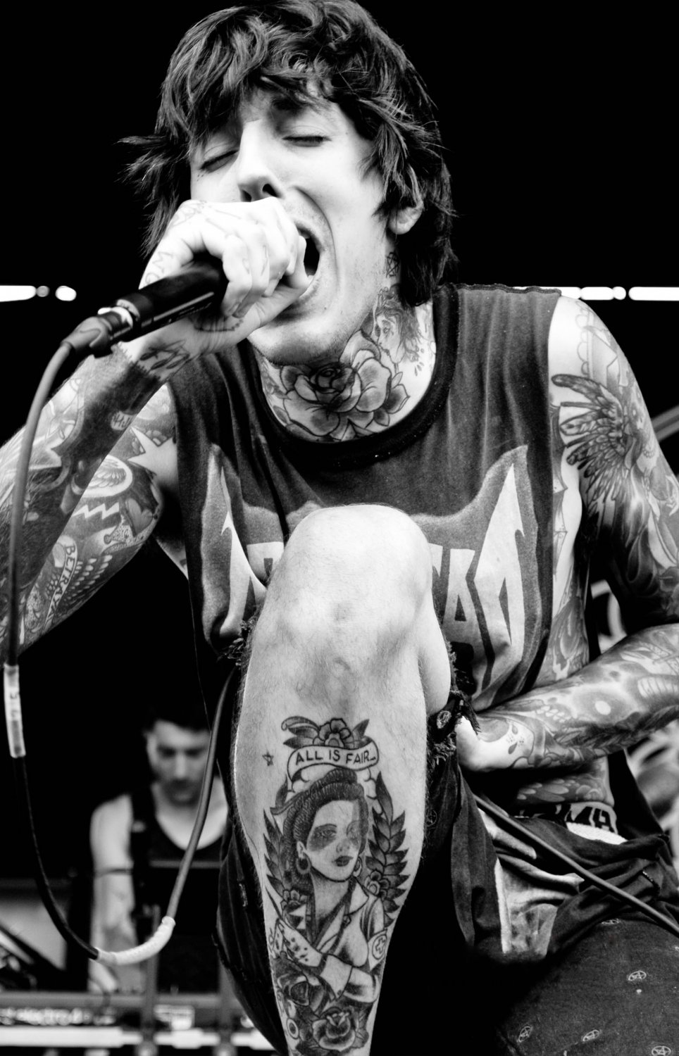 Oliver Sykes 13"x19" (32cm/49cm) Polyester Fabric Poster