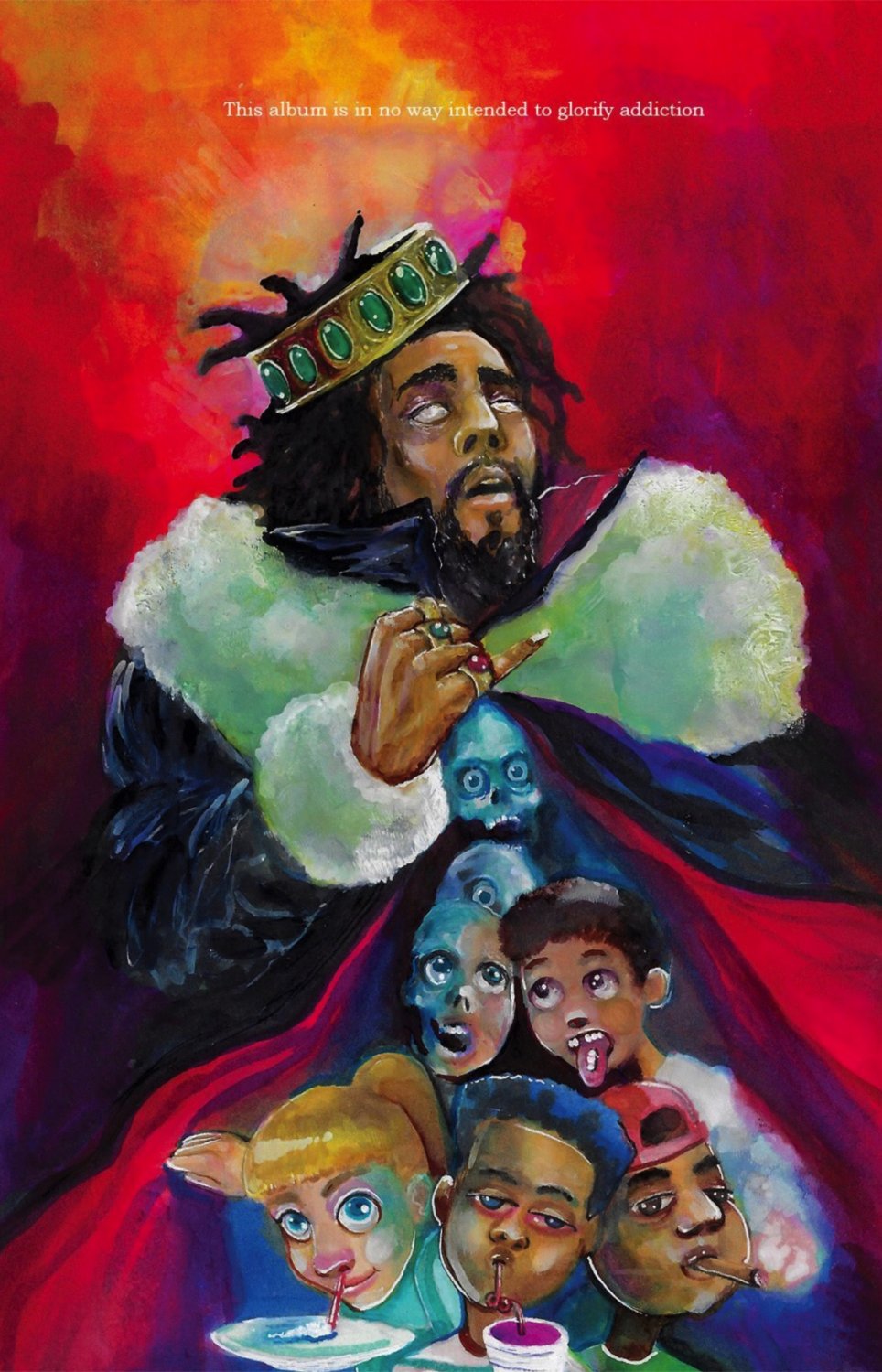 J. Cole K.O.D. 13"x19" (32cm/49cm) Polyester Fabric Poster