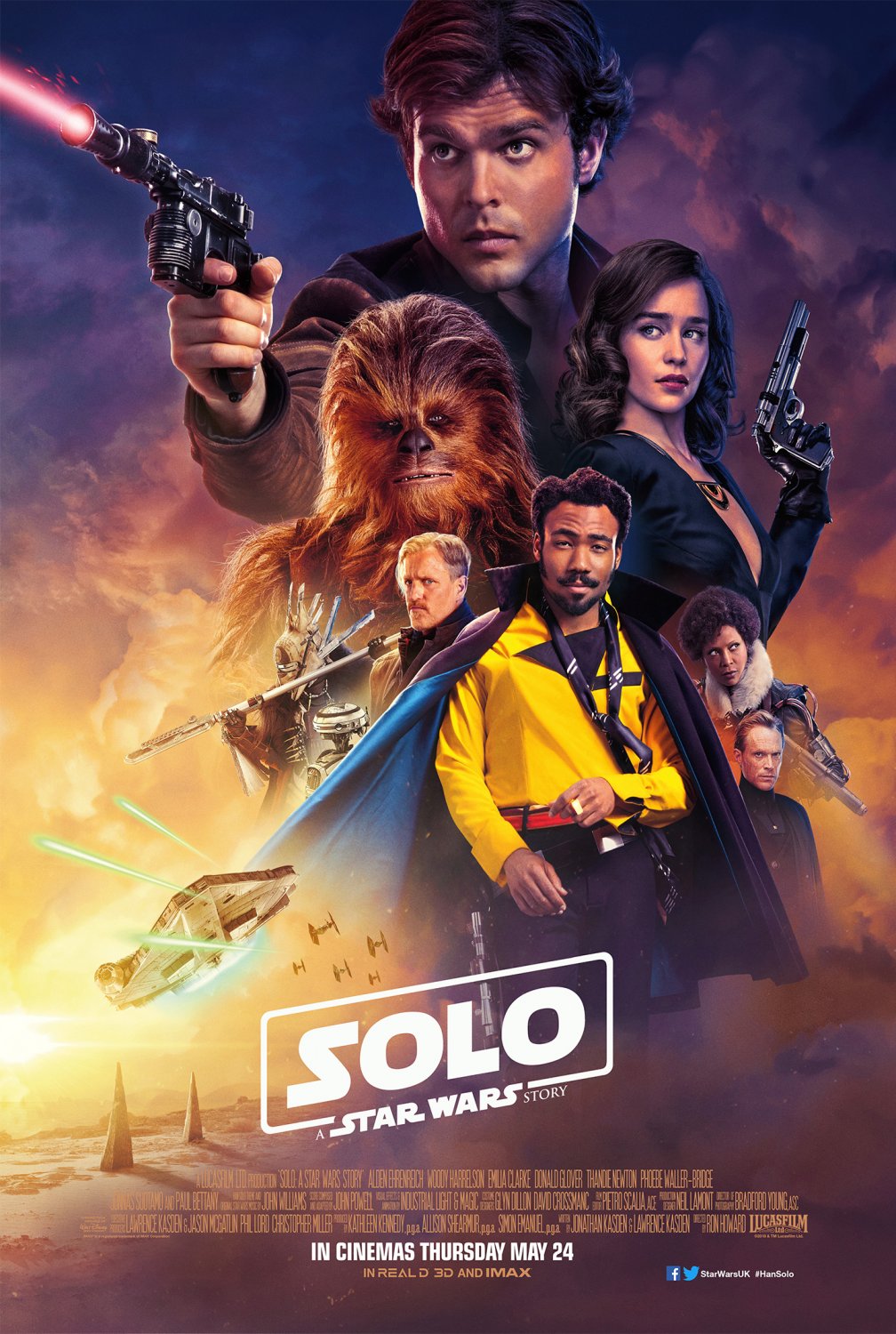 Solo A Star Wars Story 13"x19" (32cm/49cm) Polyester Fabric Poster