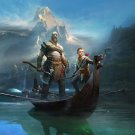 God of War Kratos and Atreus   18"x28" (45cm/70cm) Canvas Print