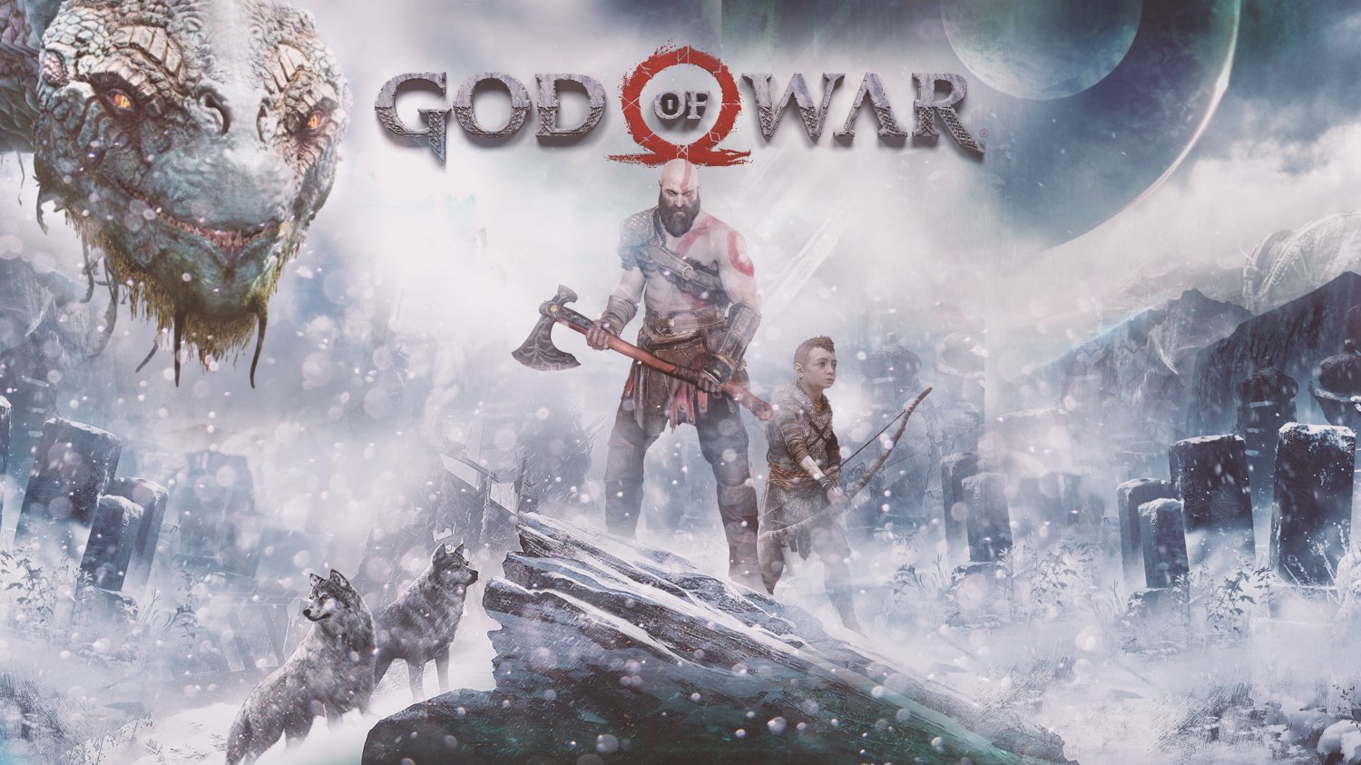 God of War Kratos and Atreus 18"x28" (45cm/70cm) Canvas Print