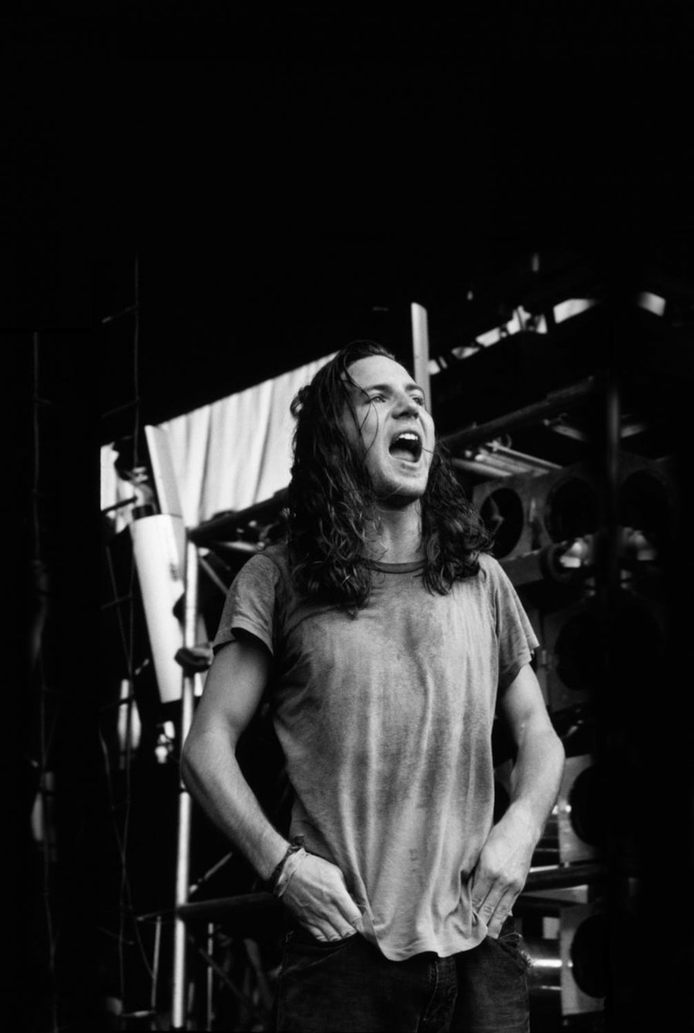 Eddie Vedder 13"x19" (32cm/49cm) Polyester Fabric Poster