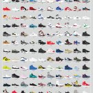 A Visual Compendium of Sneakers Chart  18"x28" (45cm/70cm) Poster
