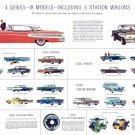 Edsel Foldout Models Vintage Cars Chart 18"x28" (45cm/70cm) Canvas Print