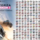 Forza Horizon 3 Garage Cars Chart 18"x28" (45cm/70cm) Poster