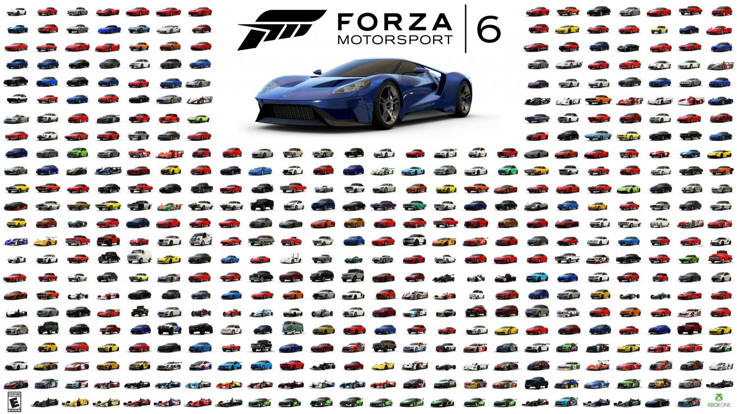 Forza Motorsport All Cars Chart 18"x28" (45cm/70cm) Canvas Print