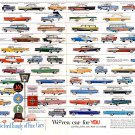 The Ford Family of Fine Cars Chart 18"x28" (45cm/70cm) Canvas Print